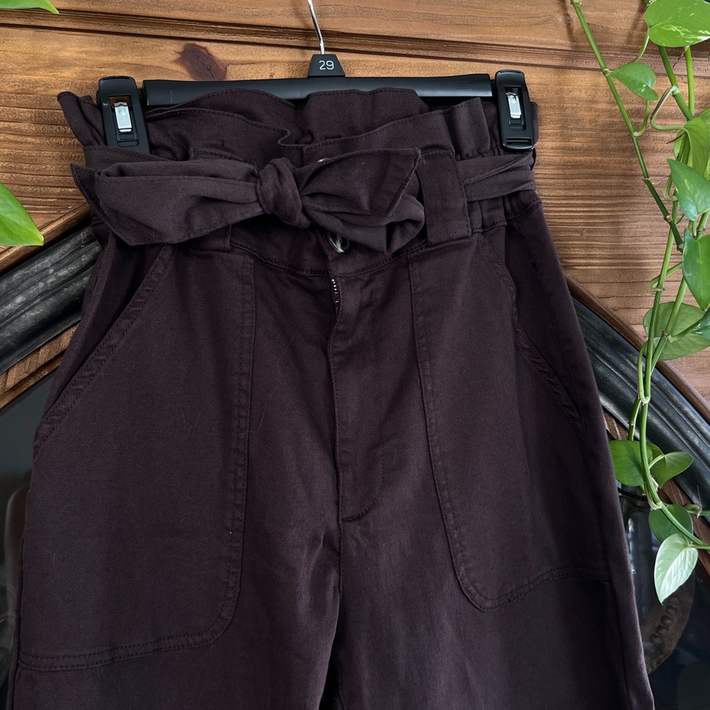 Chelsea & Violet Dark Brown High Waist Pants